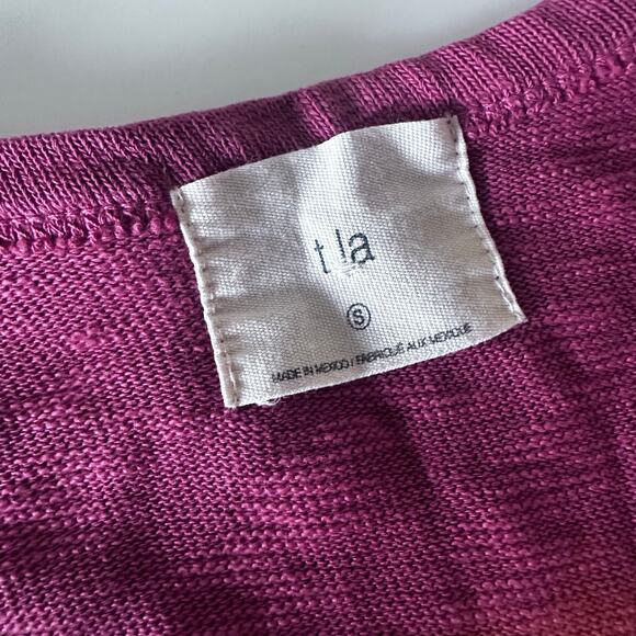 Anthropologie T. La Pink Peplum Cardigan - Size Small - Picture 4 of 8